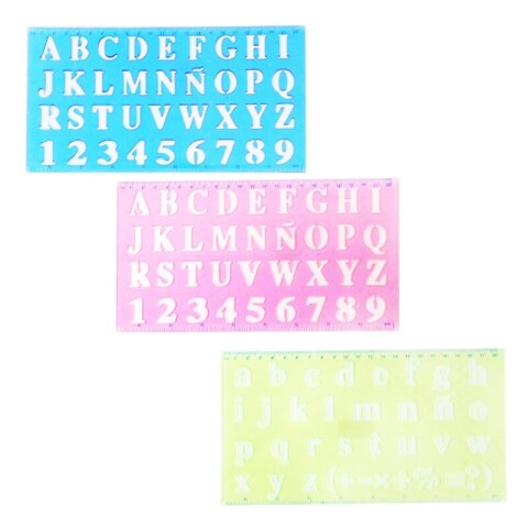 3x2 OUTLET Regla abecedario más números 22x13cm 3x2 Outlet Regla Abecedario Más Números 22x13cm