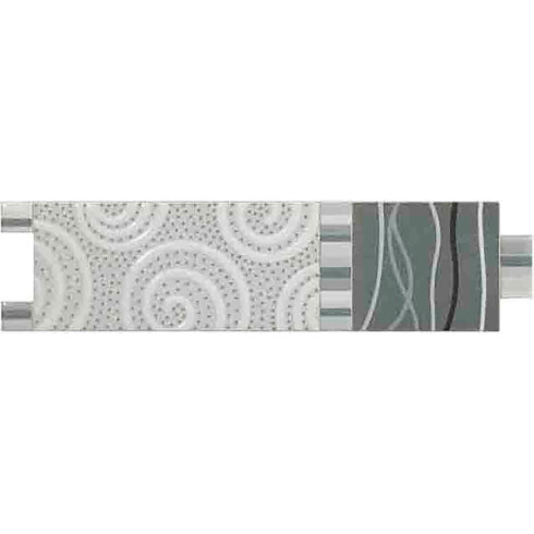 CUADRADITO SIN FIN GRIS MEDIDA 6.5X25 LINEA ANDINA GUARDA 000