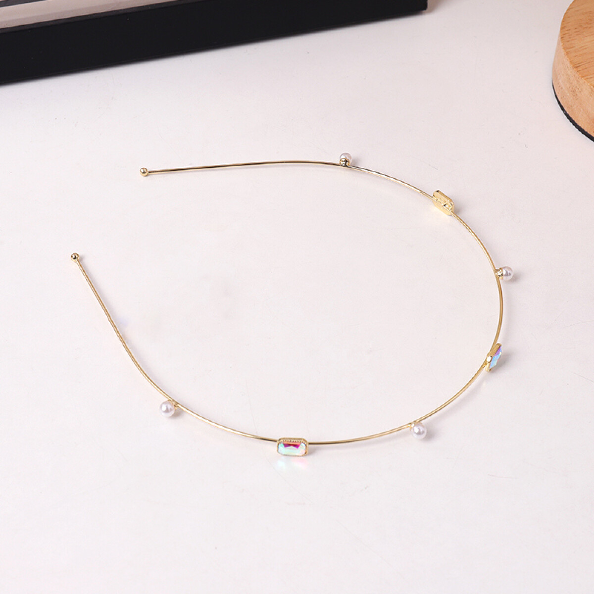 Vincha Dorada - Brillitos Y Perlas 