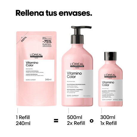 Recarga Shampoo Vitamino Color Serie Expert 240 ml