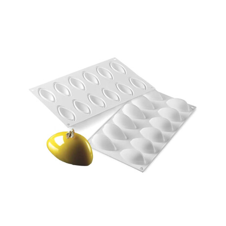 Molde Quenelle. De silicona color blanco Silikomart Molde Quenelle. De silicona color blanco Silikomart