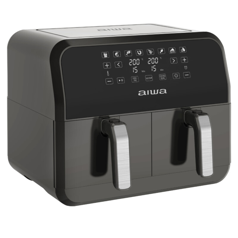 Freidora Digital sin Aceite Dos Canastos 8L | AIWA | AW-FT8003 Freidora Digital sin Aceite Dos Canastos 8L | AIWA | AW-FT8003