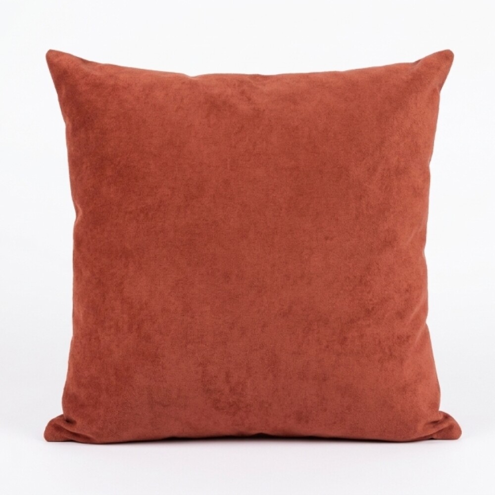 Almohadón Deco Gamuza Terracota 50×50 cm