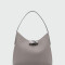 Longchamp -Cartera clásica de cuero, Roseau Gris