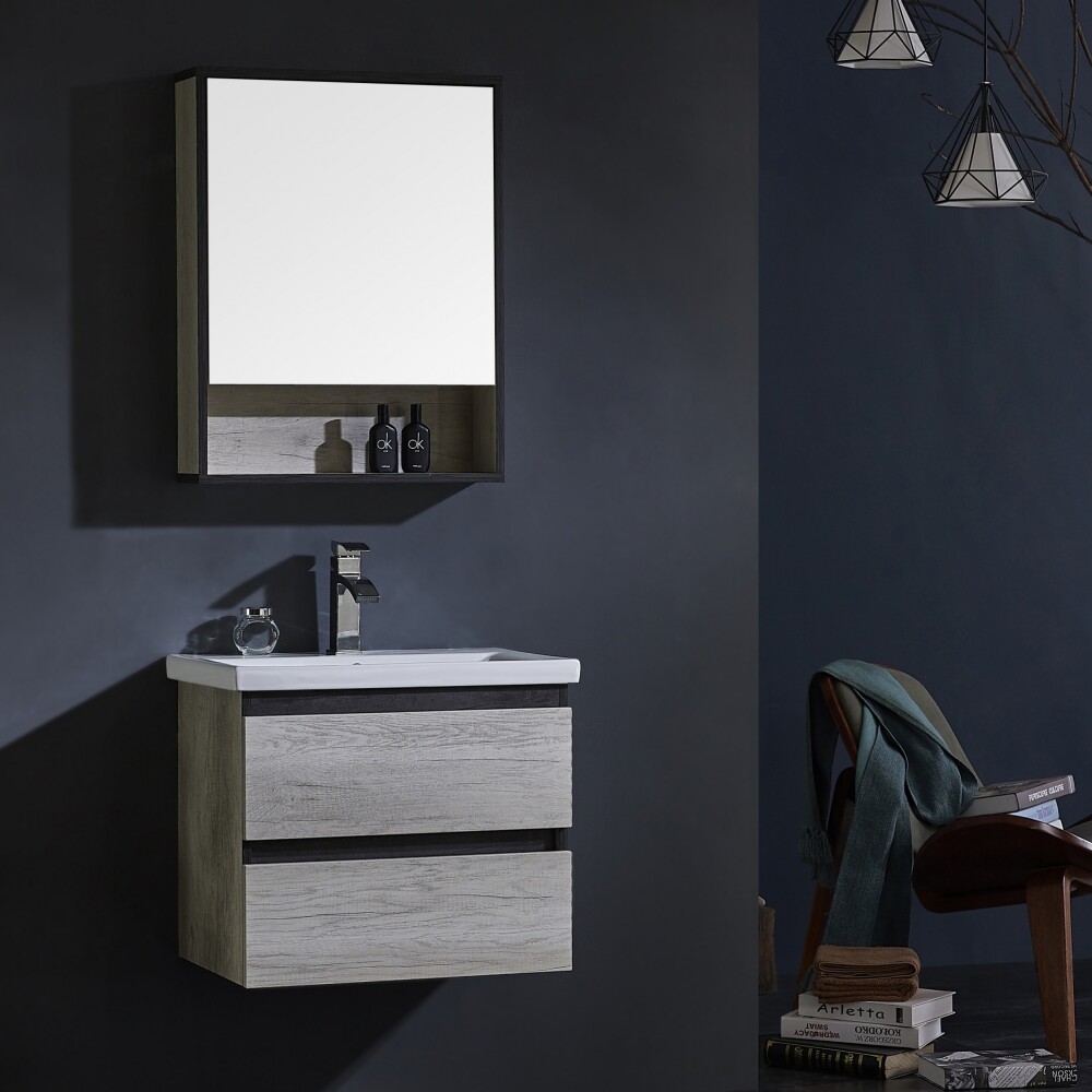 MUEBLE DE BAÑO AÉREO MODELO 2023 -60 / MUEBLE + BACHA + ESPEJO Mueble De Baño Aéreo Modelo 2023 -60 / Mueble + Bacha + Espejo