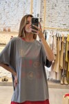 Remera Inezita Music Gris