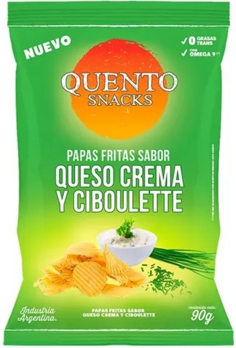 SNACK PAPAS QUENTO 90G CREMA Y CEBOLLA 