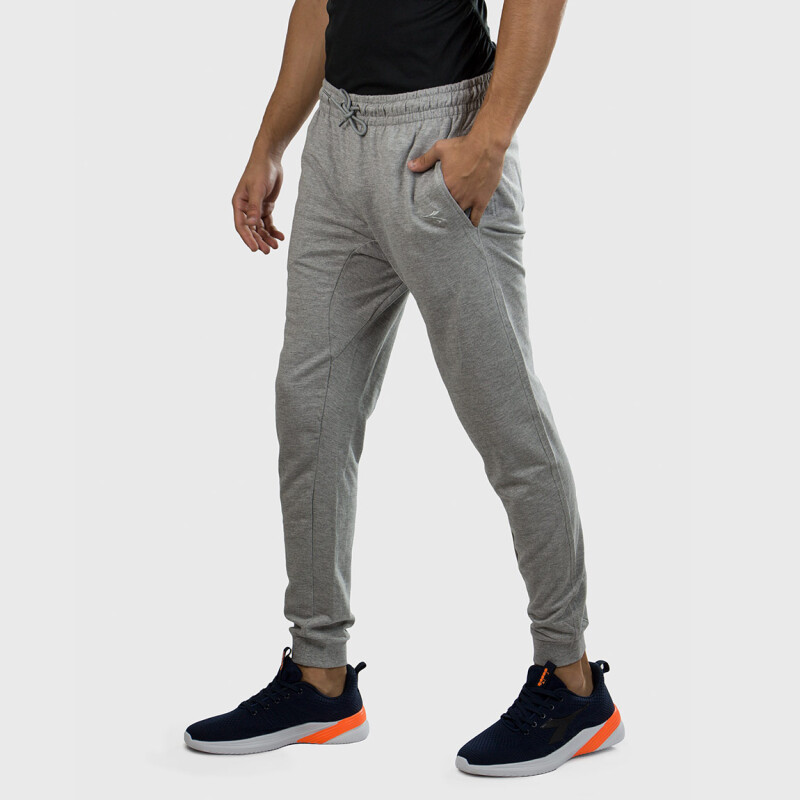 Diadora Hombre Sport Pantalon Terry-GREY Gris