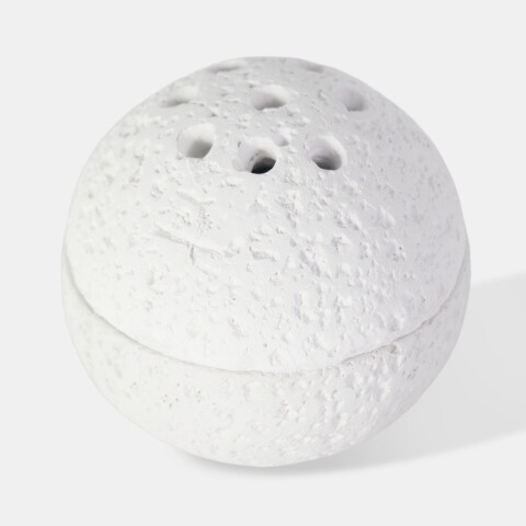 QUEMADOR BLANCO P/INCIENSO 3Pzas 7X7CM Unica