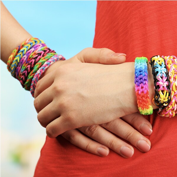 Set Manualidades Pulseras Gomitas Caja X 14500 + Accesorios® Set Manualidades Pulseras Gomitas Caja X 14500 + Accesorios®