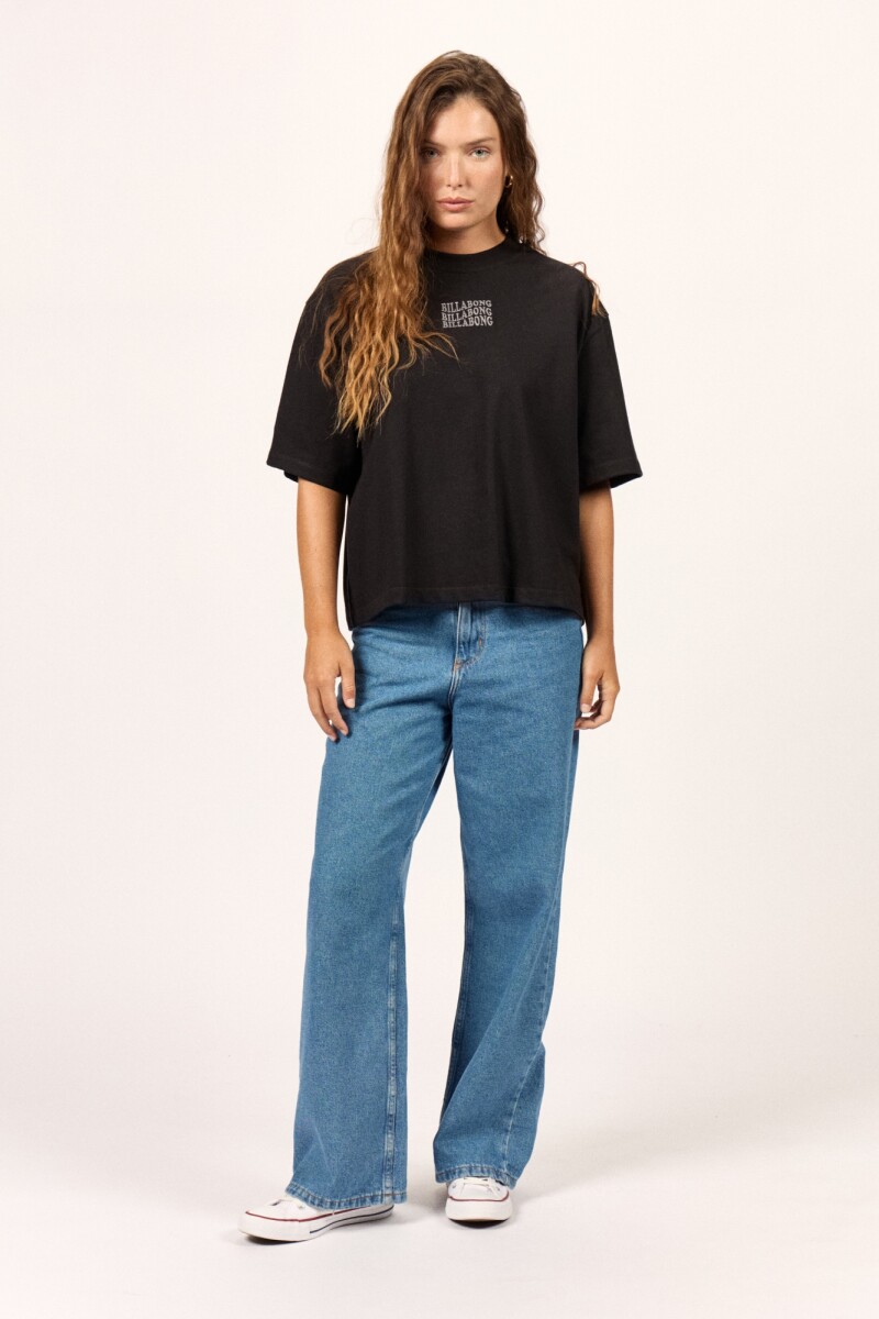 REMERA SURF HIGH BOXY TEE J-negro