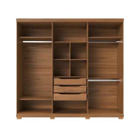 Ropero Menphis - 6 Puertas Canela y Off White