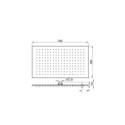 ROSETA 50X28 BRILLO RUBRO GRIFERIA DE BAÑO 000