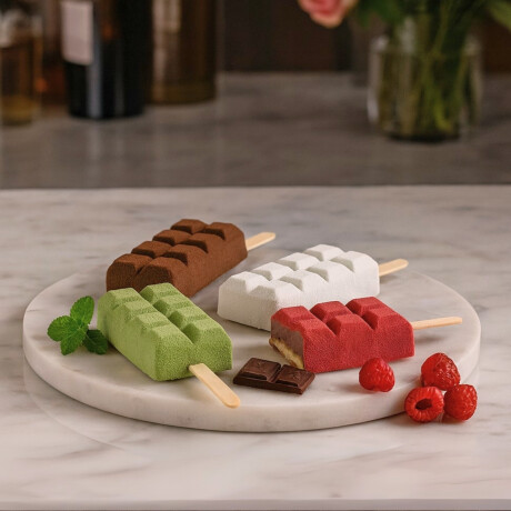 Kit de Moldes para Helado Palito de Tableta Chocolate Kit de Moldes para Helado Palito de Tableta Chocolate