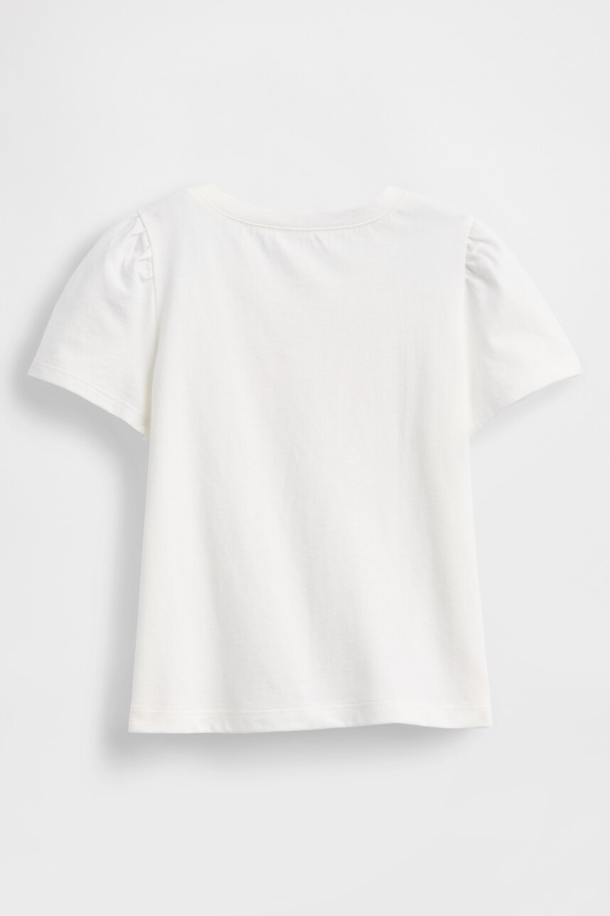 Remera Logo Gap Toddler Niña New Off White
