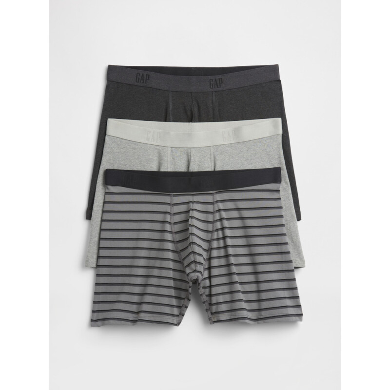 V-3 PACK BOXER BRIEFS - SSNL GREY MULTI-PACK