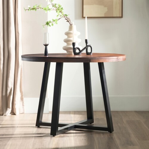 Mesa de Comedor Redonda Madera natural - Niara Mesa de Comedor Redonda Madera natural - Niara