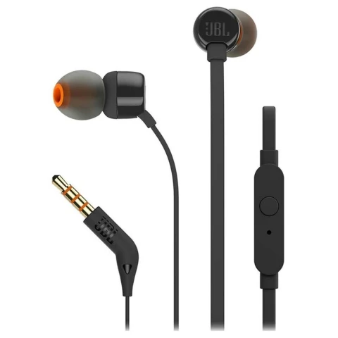 Auricular JBL T110 cableado 3.5mm Negro Auricular JBL T110 cableado 3.5mm Negro