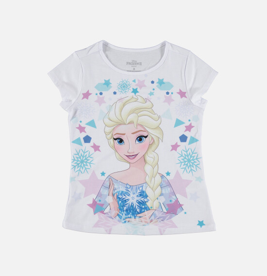 T-shirt de niña Elsa BLANCO