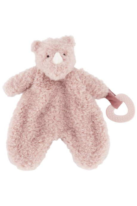 Peluche de apego rinoceronte, con lazo Sin color
