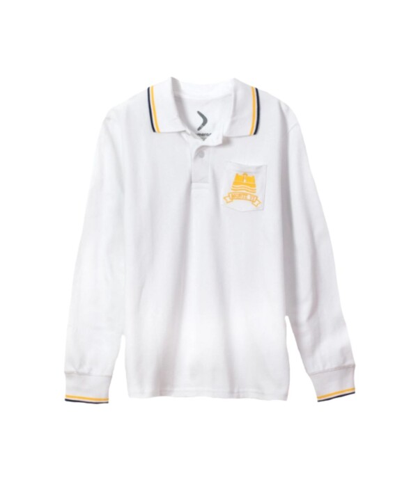 Remera Polo manga larga Monte VI Blanco