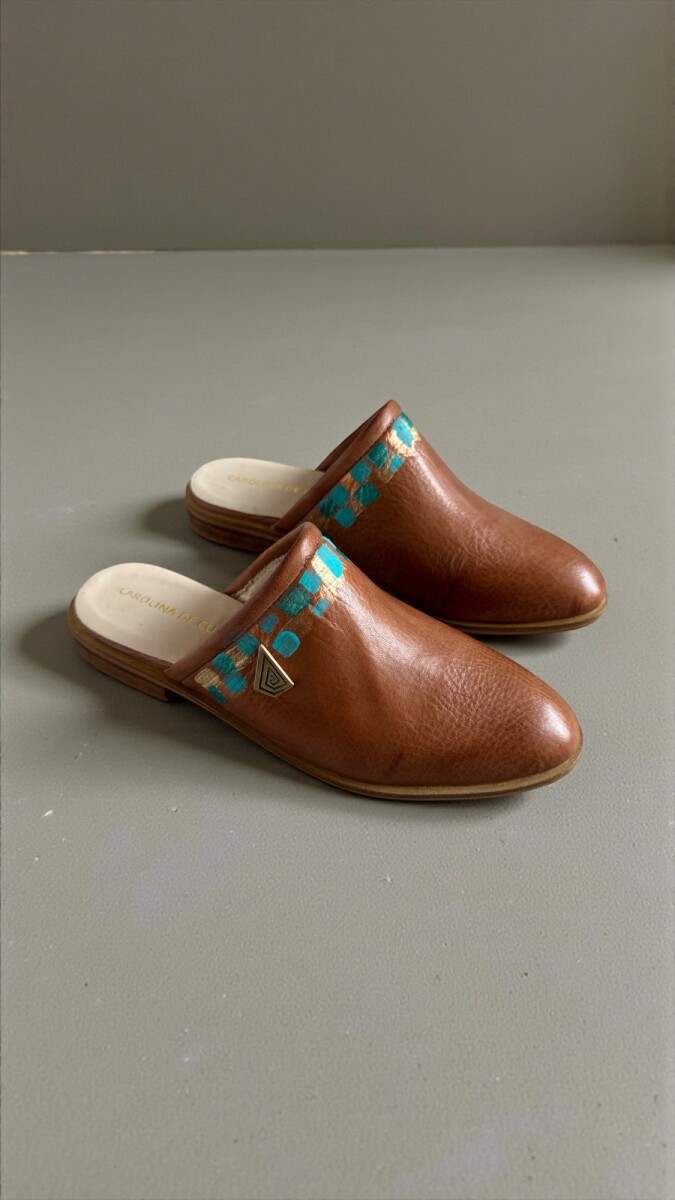 Sandalia LÍA Terra Línea Ottenta Con Arte 