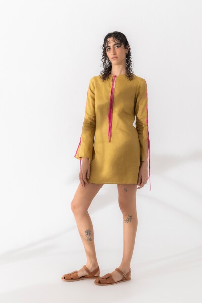 VESTIDO TIRA Pistacho