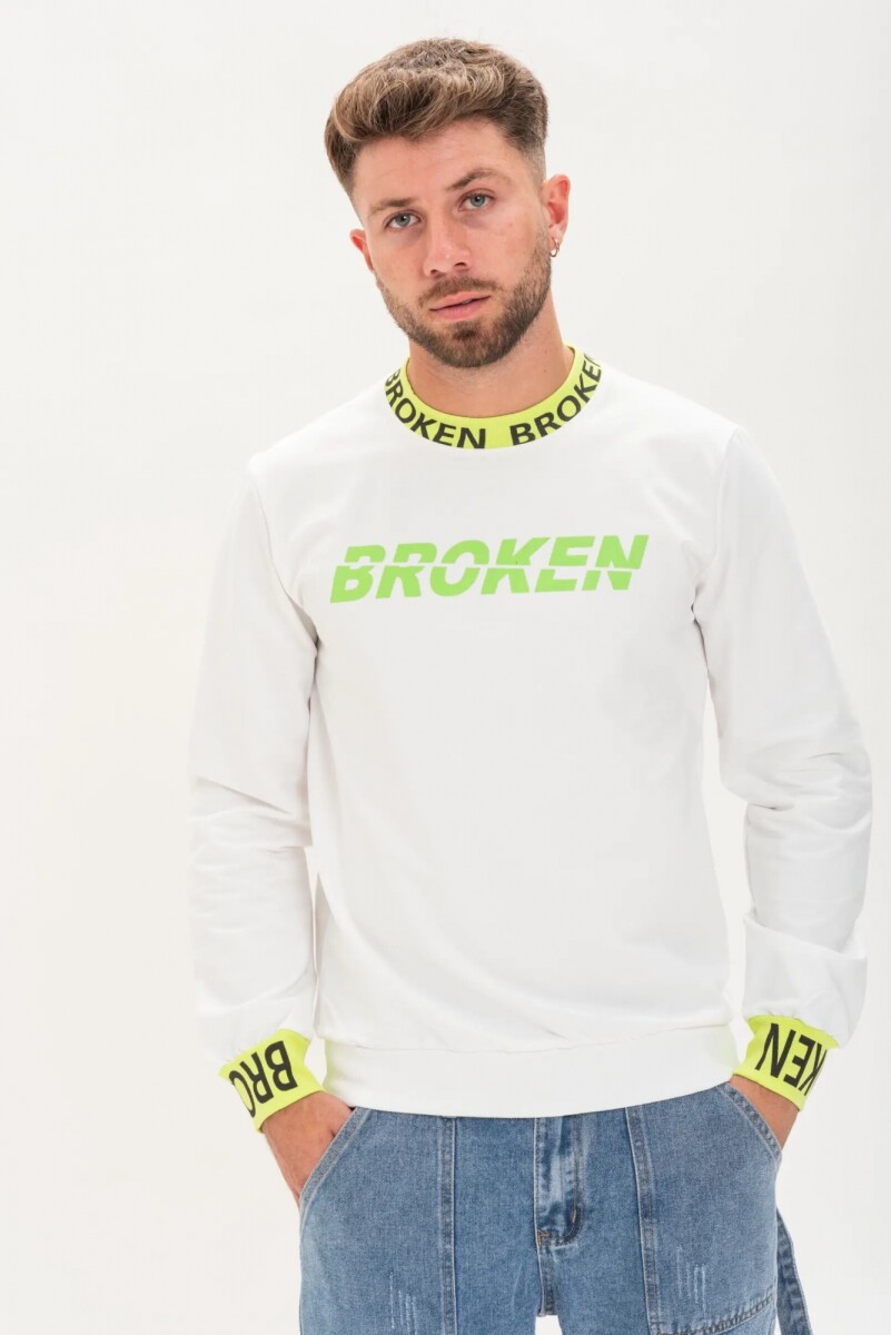 Buzo Broken - Blanco 