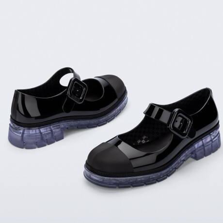 Mocasín Melissa de Dama - JUNE AD - 36107BI516 VIDRIO/NEGRO