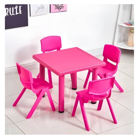 Silla para niños en plástico inyectado colores Rosa
