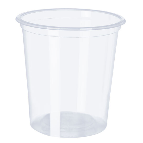 POTE PP 400 ML TRANSPARENTE SIN TAPA TRANSPARENTE