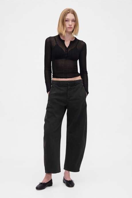 Pantalón Khaki Barrel Hombre Black 1