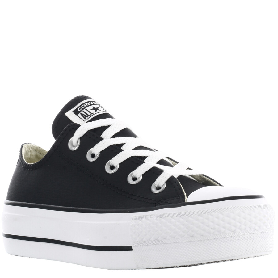 Championes Unisex Converse - All Star Plataforma Chuck Taylor Lift Negro - Blanco
