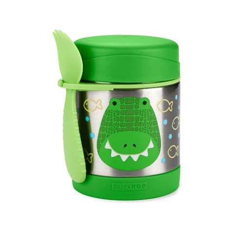 Contenedor de alimentos infantil ac. inoxidable Cocodrilo