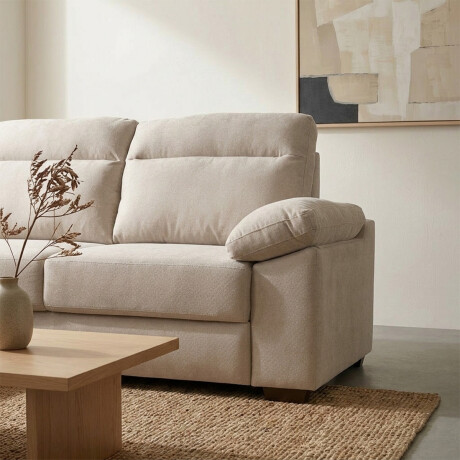 Rinconera Owen - Tela Microfibra - Chaise izquierdo 12072 (Beige)