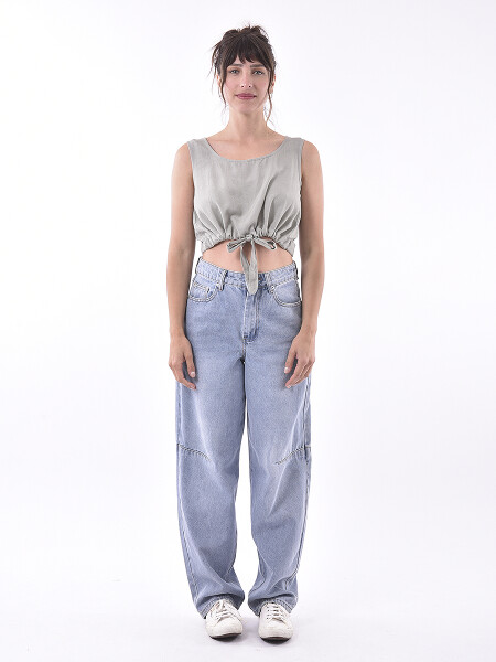 TOP RUFI VERDE GRISACEO