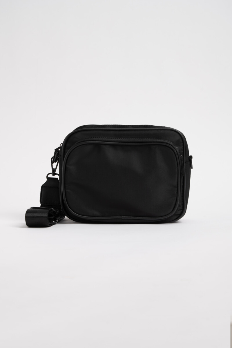 Bandolera beige Negro