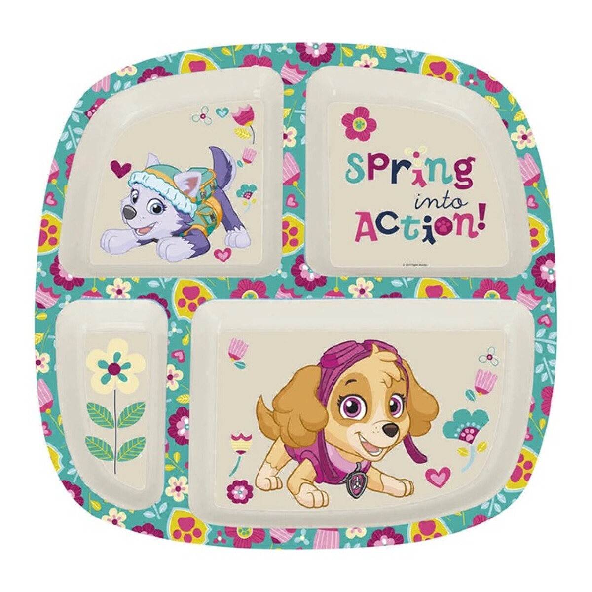 Plato reparticiones PAW PATROL - rosa sky 