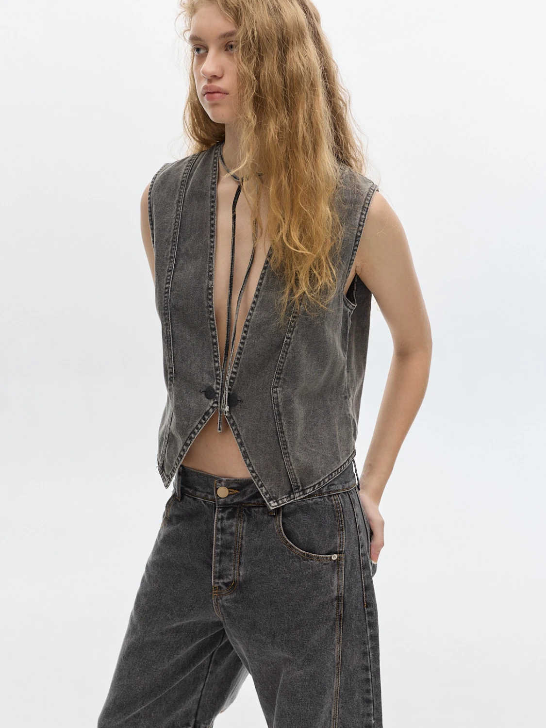 Chaleco Country negro s
