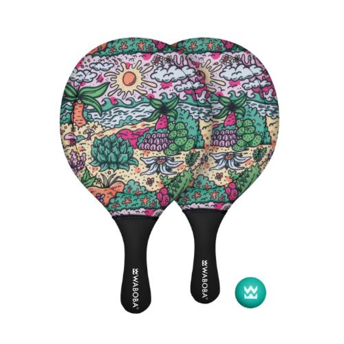 Waboba Paleta Beach Paddle Set Tropical 
