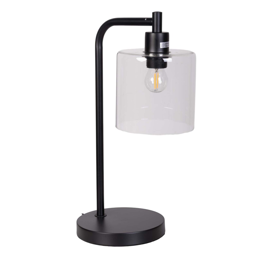 LÁMPARA DE MESA ML2510 BLANCO METAL Y VIDRIO ML251011