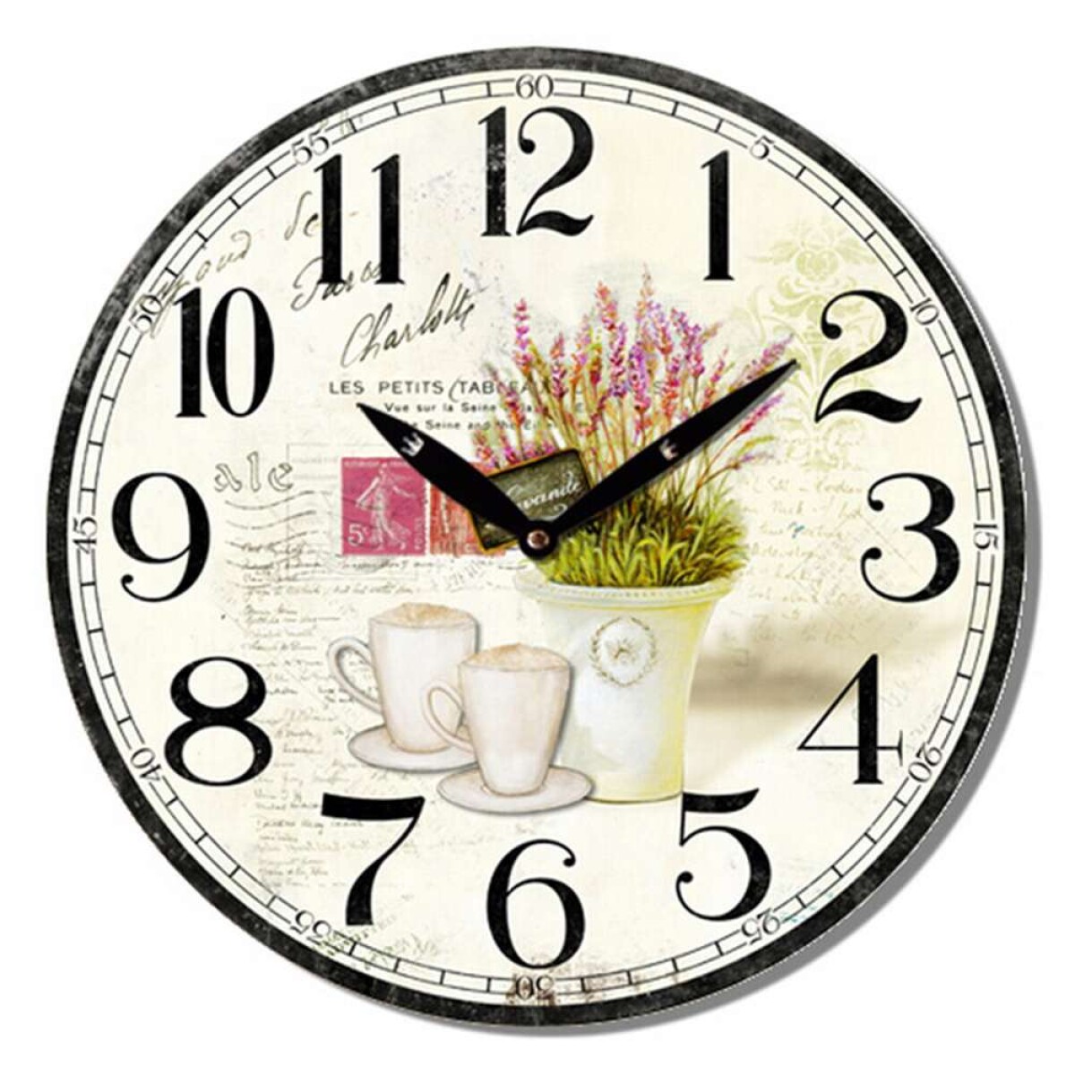 Reloj De Pared Mdf D28.8X3.5Cm - Maceta 