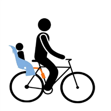 Silla Para Bicicleta Para Niños Bebe Super Segura Comoda Hts Negro Mate