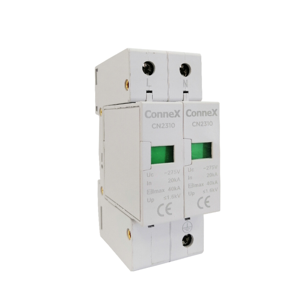 Descargador 2P 20kA Imax: 40kA 220Vac - CN2310 