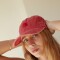 CAP SUN WASHED RED