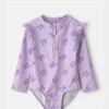 Traje baño con filtro UV carters lila
