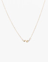 Cadena Corta con Dije Strass Collar Con Dije Cubic Zirconia - Dorado