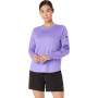 Polo Running Fujitrail Logo LS Top Mujer Amethyst