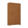 Ropero Primordial Max 4 Puertas 2 Cajones Cinamomo