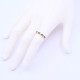 Anillo medio sin fin oro 18k amarillo con zafiros y brillantes. Anillo medio sin fin oro 18k amarillo con zafiros y brillantes.